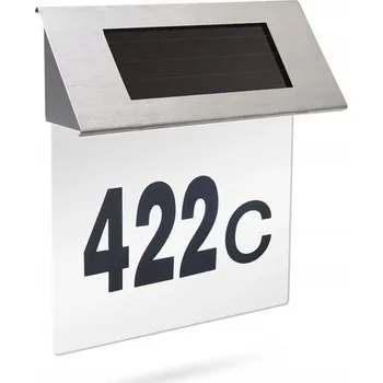 Venkovní osvětlení Svítidlo solární GARDEN OF EDEN 11446B s číslem domu