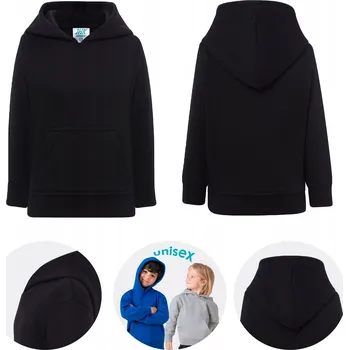 Chlapecká mikina Dětská mikina JHK polyester černá, velikost 116