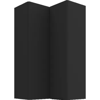 Kuchyňská skříňka 60 x 60 GN-108 2F (90°), Horní rohová kuchyňská skříňka Aria černá/černá