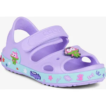 Chlapecké sandály Sandálky Coqui YOGI Lt. Lila/Lt. Mint Hero + Amulet Velikost: 25/26