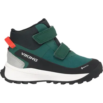 Dětská treková obuv Viking Expower Mid GTX 2V Dark Green Velikost: 33