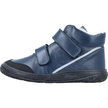 Dětská treková obuv Jonap zimní kožené barefoot boty Jolla modrá Velikost: 31