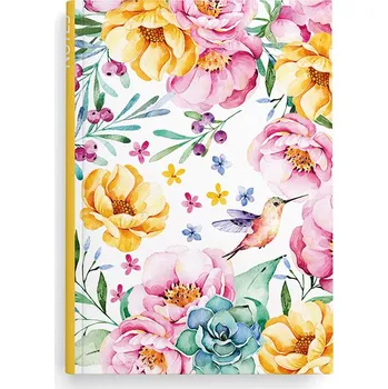 Baloušek Tisk Kniha záznamní A5 - linka / 100 l / květy 563553