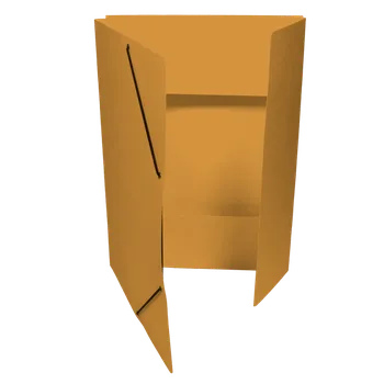 Hit Odkládací mapy prešpánové s gumou s chlopněmi - oranžová 30199