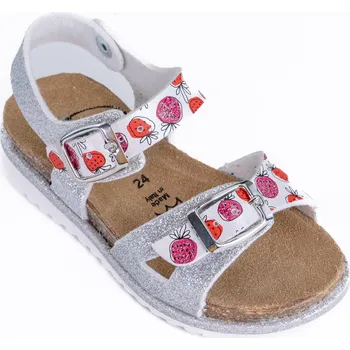 Chlapecké pantofle Sandálky BF stříbrné se vzorem Velikost: 31