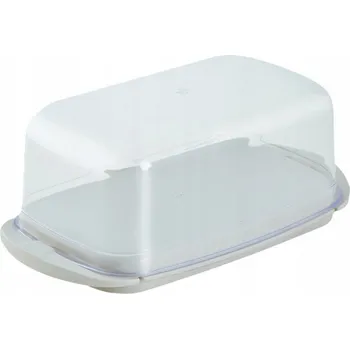 Máslenka MÁSLENKA NÁDOBA NA MÁSLO S PRŮHLEDNÝM VÍKEM PLASTOVÁ