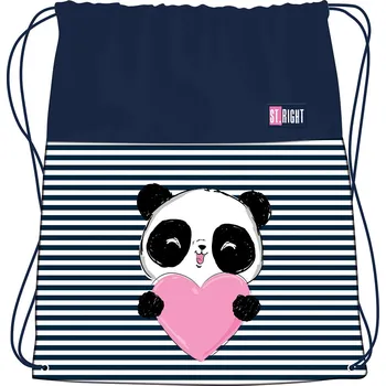 Školní sáček ŠKOLNÍ VAK NA OBUV LOVE PANDA ST.RIGHT