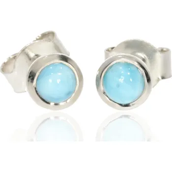 Náušnice Zlatnictví Helios Stříbrné náušnice Larimar