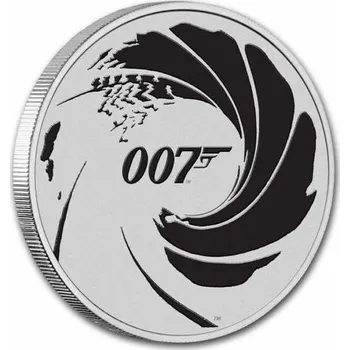 Stříbrná mince 1 Oz James Bond 007 (2021) Kolorovaná