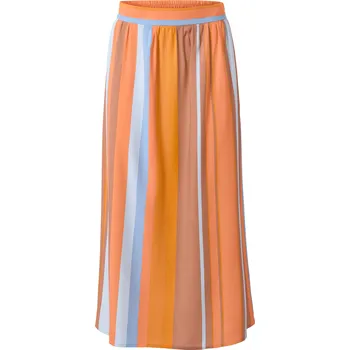 Dámská sukně 672886 - Tchibo - Pruhovaná midi sukně - pro ženy - vel. 46 - barva: modrá/s proužky