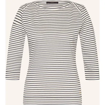 Dámské tričko Windsor. Dlouhé Rukávy, tmavě modrá / krémová