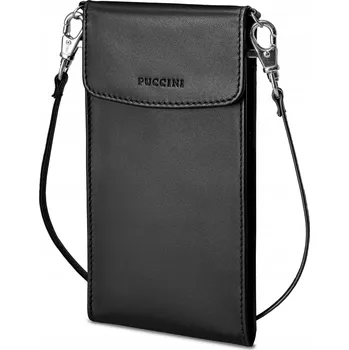 Kabelka PUCCINI kabelka psaníčko z pravé kůže černé