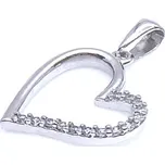 Diante Zlatý přívěsek s bílým kamenem 59641964