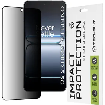 Ochranné sklo Techsuit 111D Privacy Full Glue pro OnePlus Nord 5 černé