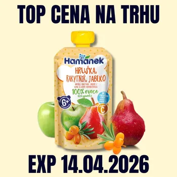 Čokoláda HAMÁNEK KV kapsička Hruška, rakytník a jablko 100 g EXP 14.04.2026
