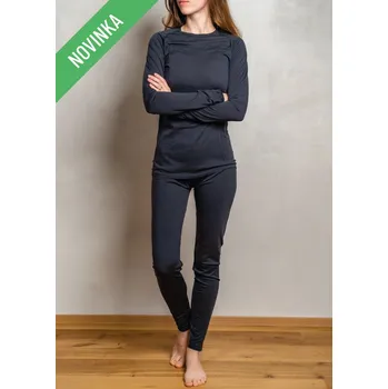 Set dámského termoprádla Gobi dámský set merino 150 gsm tričko + kalhoty, tmavě modré, S