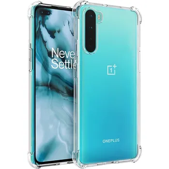 Pouzdro na mobilní telefon Techsuit Shockproof průhledný silikon OnePlus Nord 5G průhledný