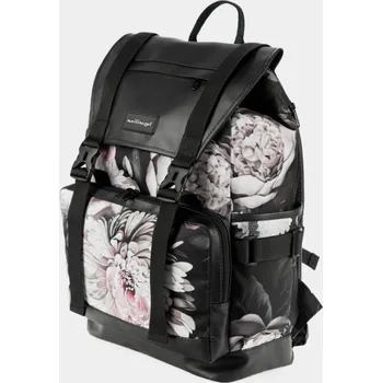 Městský batoh Milinal Batoh s klopou a přeskami Universal floral 20l