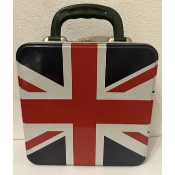 Dóza na potraviny Plechová dóza - plechovka Kufr Jack Union Britská vlajka
