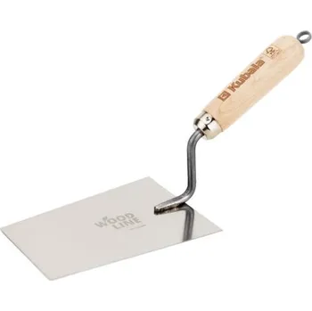 Zednická lžíce WOOD LINE lžíce zednická trapézová nerez 120x180x80mm - dřevěná rukojeť