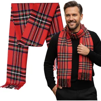 Šála Pako Jeans šála červená 180 cm - unisex