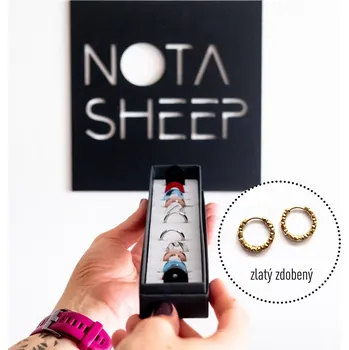 Úložný box SWITCH IT MIRROR Box Kroužek: zdobený zlatý (14 mm)