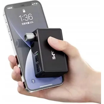 pumpička Mini elektrická akumulátorová pumpička na kolo, kompresor 150 PSI, pro silniční i horská kola (MTB)