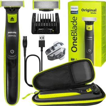 Holicí strojek Holicí Strojek Philips OneBlade QP2721 zastřihovač na obličej s nástavcem 5v1 na vousy