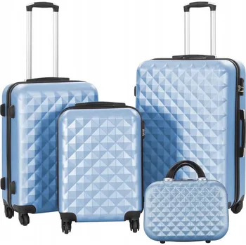 Sada Cestovních Kufrů a Tašek 4v1 na Kolečkách s Kosmetickou Taštičkou