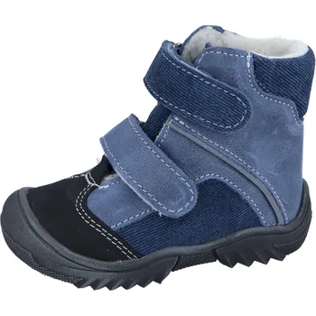Chlapecká obuv Jonap zimní kožené boty 055 M modrá riflová Velikost: 20