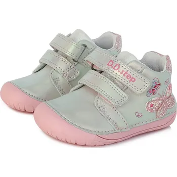 Dívčí polobotky DDstep Kožené barefoot boty D.D.step S070-313A White Velikost: 21