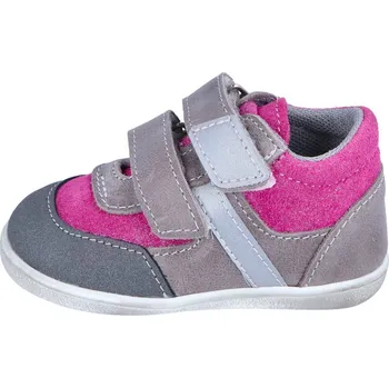 Dívčí polobotky Jonap kožené boty 051MV šedorůžová devon Velikost: 23