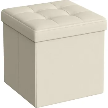 Taburet Taburet s úložným prostorem OTTOMAN 30x30 cm, krémový
