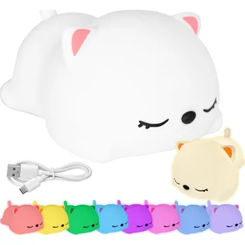 Stojací lampa Dětská stolní LED lampa Kitty bílá