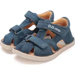 DDstep Kožené Barefoot sandálky D.D.step G076-51665 Bermuda Blue Velikost: 23
