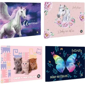 desky na sešit Desky na číslice / mix pro holky Karton P+P