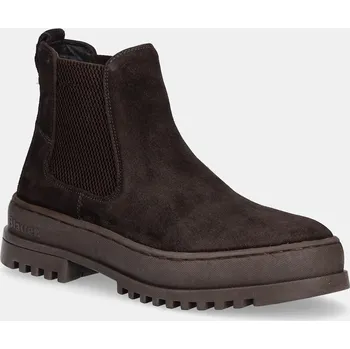 Pánské tenisky Vysoké kožené boty Blauer IUKA F5IUKA02.SUE hnědá 89X, EUR 41