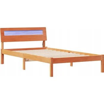 Postel Rámeček postele Voskový Bronz 100 x 200 cm Masivní borovicové dřevo