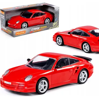 autíčko Legenda-V6, červené osobní auto na setrvačník