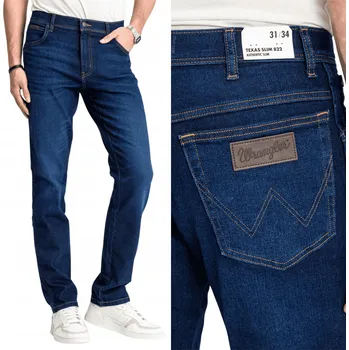 Wrangler Texas Slim Jeans pánské džíny rovného střihu velikost 32/32