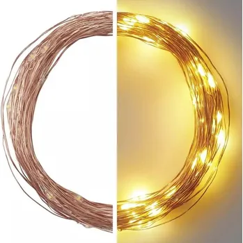 Anděl Přerov Osvětlení vánoční 4 m -40 LED teplá bílá + 5m přívodní kabel