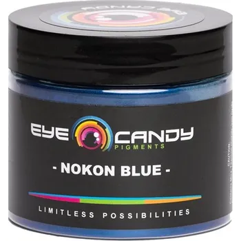 Lak na dřevo Eye Candy Nokon Blue slídový metalický práškový pigment Hmotnost: 50 g