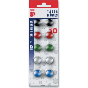 Dekorativní magnet ICO Magnety - průměr 15 mm / barevný mix / 10 ks 404390