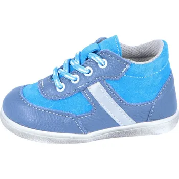 Chlapecké polobotky Jonap kožené boty 051M light modrá tyrkys 2 Velikost: 22