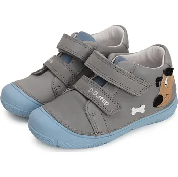 Chlapecké polobotky DDstep Kožené boty D.D.step S082-41792A Grey Velikost: 21