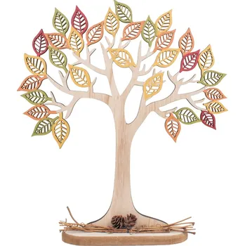 Anděl Přerov Dřevěný strom barevný buk 30 cm