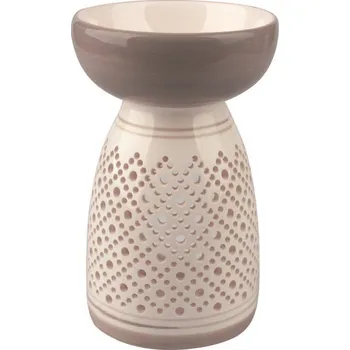 Anděl Přerov Aromalampa keramická šedobílá velká 16 cm