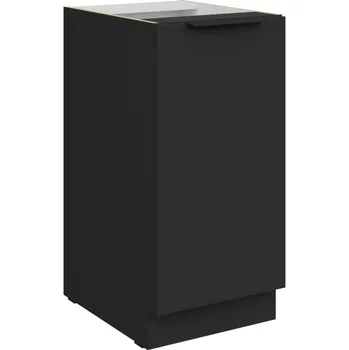 Kuchyňská skříňka 40 D 1F BB, Spodní kuchyňská skříňka Aria černá/černá
