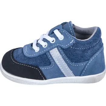 Chlapecké polobotky Jonap kožené boty 051S modrá jeans Velikost: 24