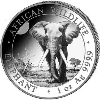 Sběratelství Stříbrná mince 1 Oz African Wildlife Elephant 2025
